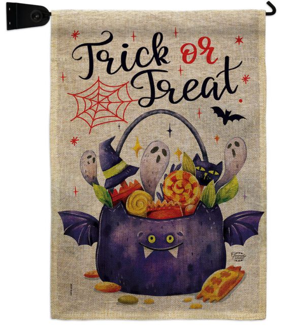 Full Treat - Halloween Fall Vertical Impressions Decorative Flags HG190180 Made In USA - Image 39