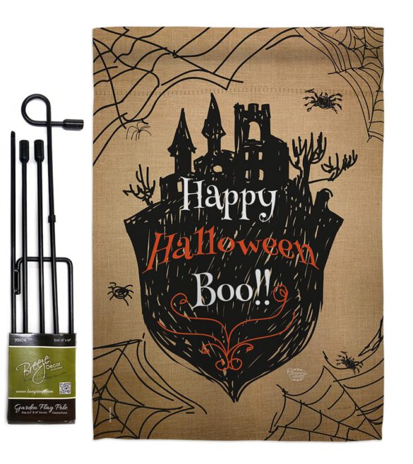 Happy Halloween Boo - Halloween Fall Vertical Impressions Decorative Flags HG191020 Made In USA - Image 4