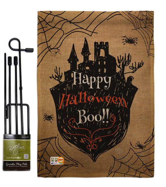 Happy Halloween Boo - Halloween Fall Vertical Impressions Decorative Flags HG191020 Made In USA - Image 9