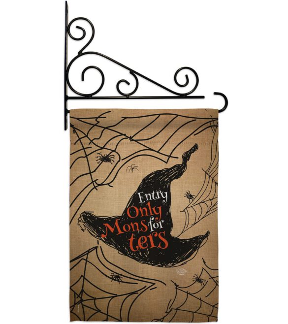 Entry Only For Monsters - Halloween Fall Vertical Impressions Decorative Flags HG191021 Made In USA - Image 11