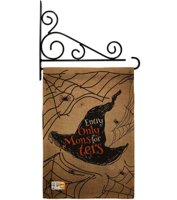 Entry Only For Monsters - Halloween Fall Vertical Impressions Decorative Flags HG191021 Made In USA - Image 12