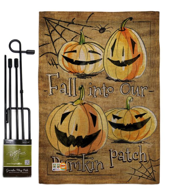 Halloween Pumpkin Patch - Halloween Fall Vertical Impressions Decorative Flags HG191025 Made In USA - Image 9