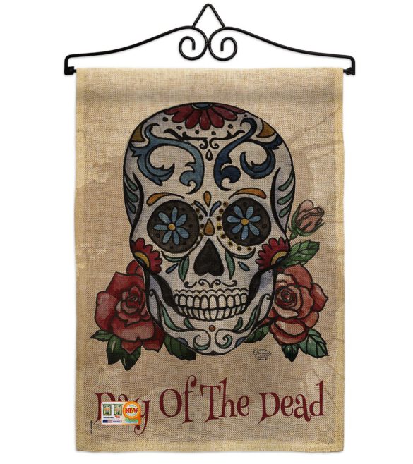 Day of the Dead - Halloween Fall Vertical Impressions Decorative Flags HG191026 Made In USA - Image 10