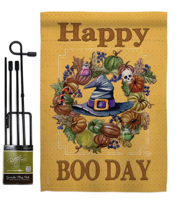 Happy Boo Day - Halloween Fall Vertical Impressions Decorative Flags HG191028 Made In USA - Image 4