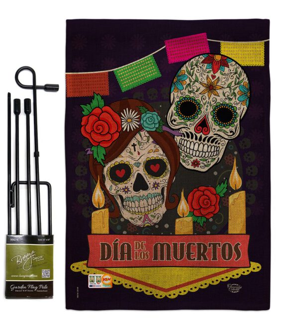Dia de los Muertos - Halloween Fall Vertical Impressions Decorative Flags HG191029 Made In USA - Image 9