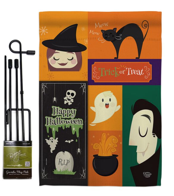 Halloween Trick or Treat - Halloween Fall Vertical Impressions Decorative Flags HG191030 Made In USA - Image 4