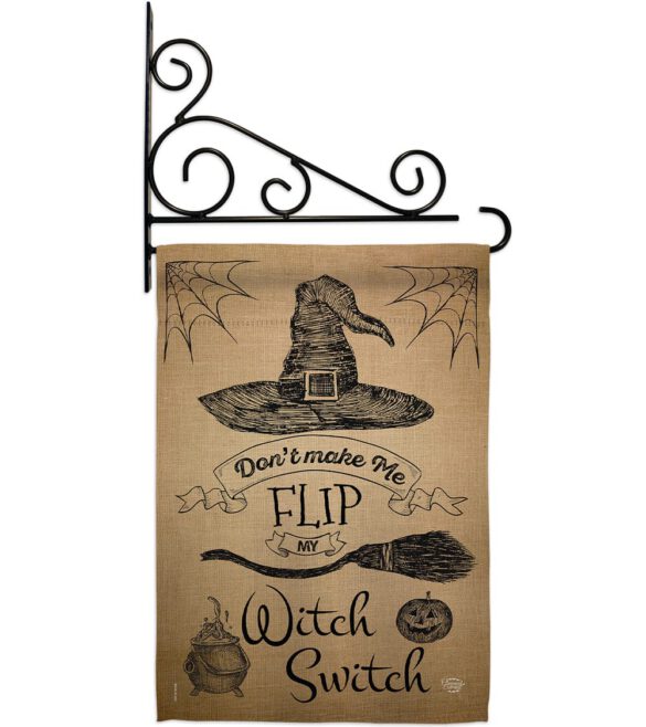 Flip my Witch Switch - Halloween Fall Vertical Impressions Decorative Flags HG191031 Made In USA - Image 11