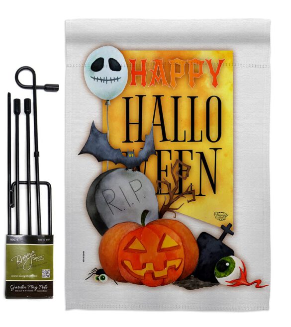 Happy Halloween Spirit - Halloween Fall Vertical Impressions Decorative Flags HG192073 Made In USA - Image 4
