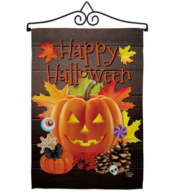 Evil Halloween Pumpkin - Halloween Fall Vertical Impressions Decorative Flags HG192141 Made In USA - Image 7