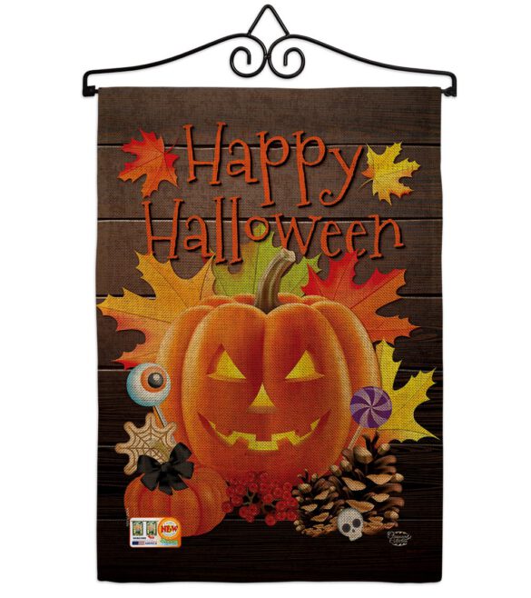 Evil Halloween Pumpkin - Halloween Fall Vertical Impressions Decorative Flags HG192141 Made In USA - Image 10
