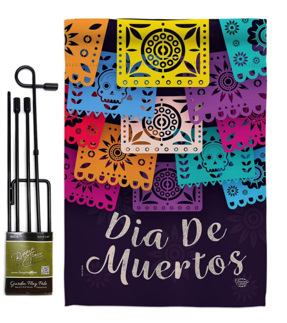 Dia De Muertos - Halloween Fall Vertical Impressions Decorative Flags HG192214 Made In USA - Image 4