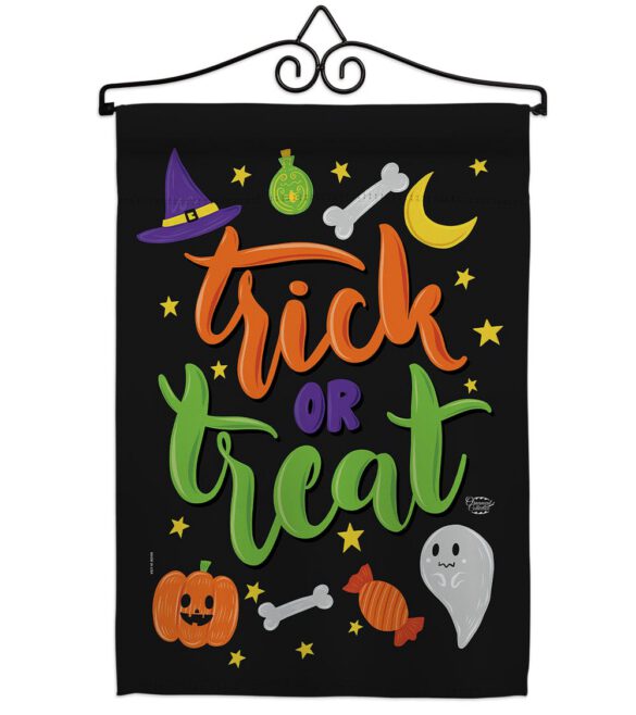 Cute Trick or Treat - Halloween Fall Vertical Impressions Decorative Flags HG192220 Made In USA - Image 7