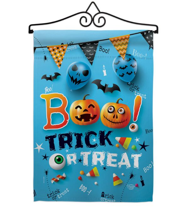 Boo Trick - Halloween Fall Vertical Impressions Decorative Flags HG192221 Made In USA - Image 7