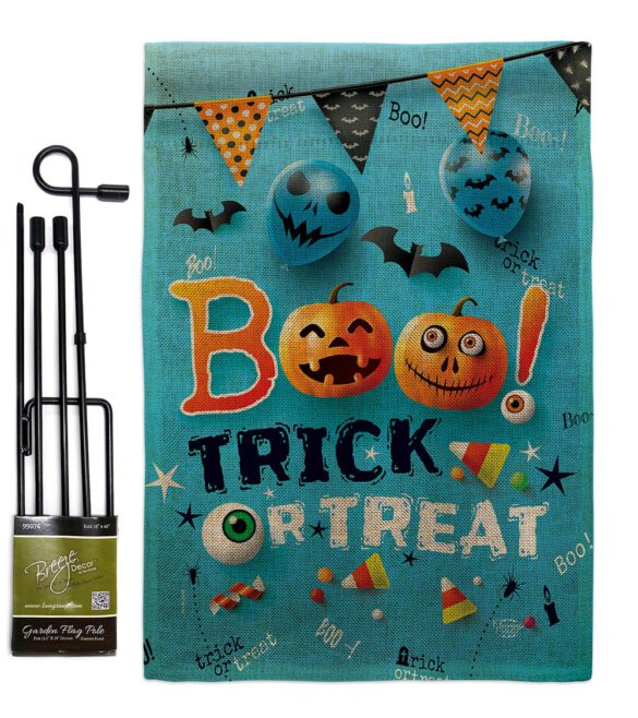 Boo Trick - Halloween Fall Vertical Impressions Decorative Flags HG192221 Made In USA - Image 12