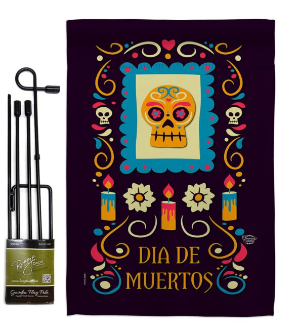 Celebrate The Dead - Halloween Fall Vertical Impressions Decorative Flags HG192240 Made In USA - Image 4
