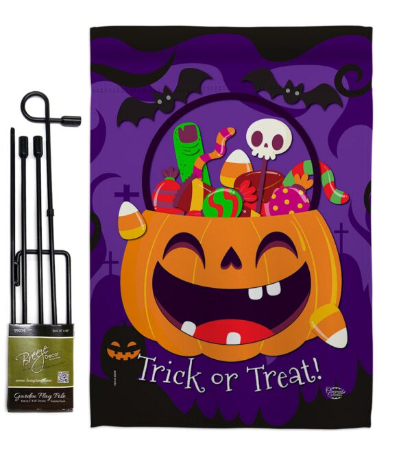 Happy Pumpkin - Halloween Fall Vertical Impressions Decorative Flags HG192243 Made In USA - Image 4
