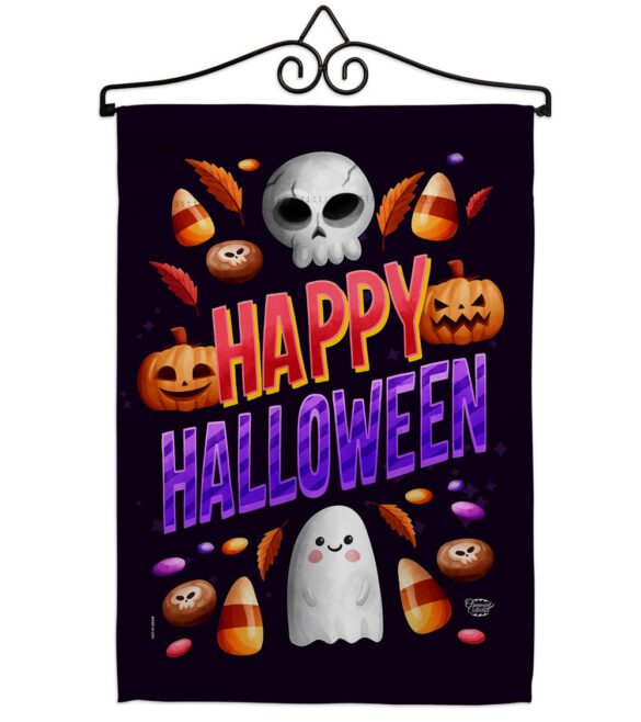 Halloween Treat - Halloween Fall Vertical Impressions Decorative Flags HG192285 Made In USA - Image 7
