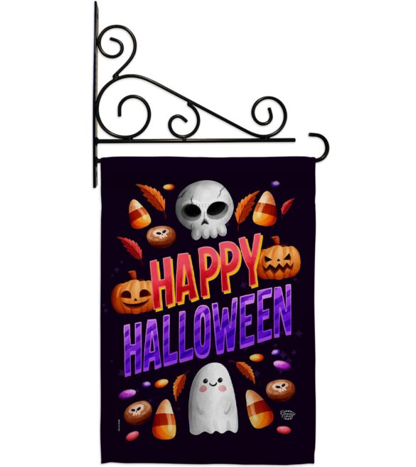 Halloween Treat - Halloween Fall Vertical Impressions Decorative Flags HG192285 Made In USA - Image 8