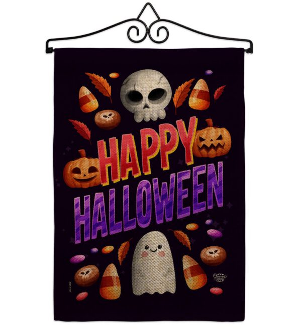 Halloween Treat - Halloween Fall Vertical Impressions Decorative Flags HG192285 Made In USA - Image 13