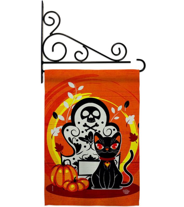 Halloween Kitty - Halloween Fall Vertical Impressions Decorative Flags HG192652 Made In USA - Image 8