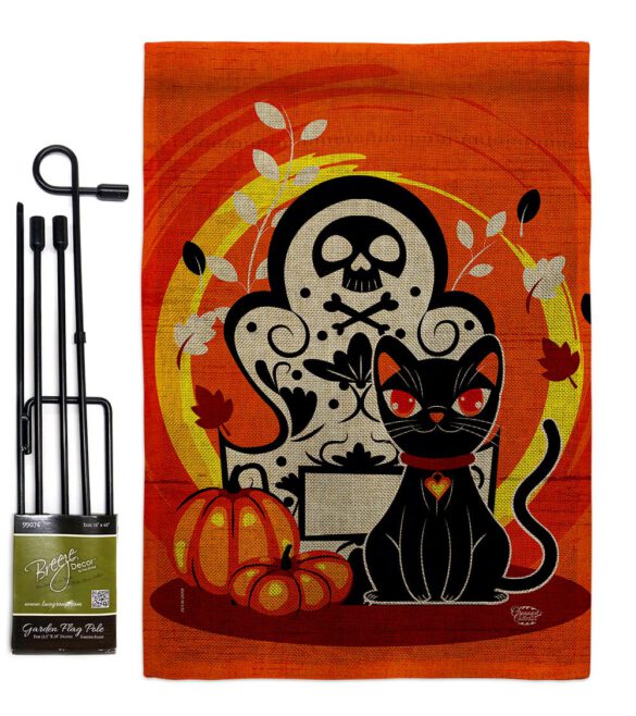 Halloween Kitty - Halloween Fall Vertical Impressions Decorative Flags HG192652 Made In USA - Image 16