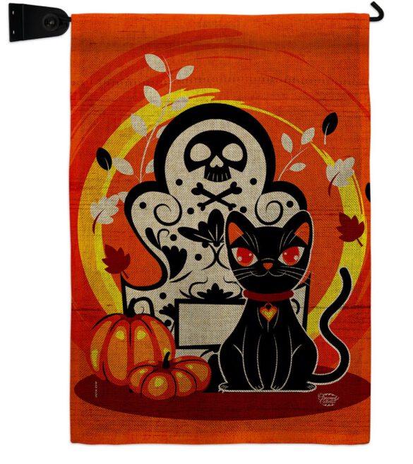 Halloween Kitty - Halloween Fall Vertical Impressions Decorative Flags HG192652 Made In USA - Image 21