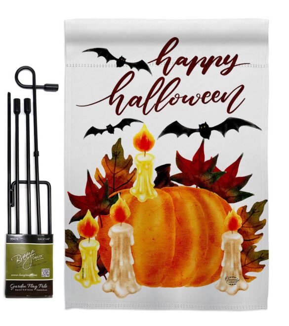Halloween Candlestick - Halloween Fall Vertical Impressions Decorative Flags HG192667 Made In USA - Image 4