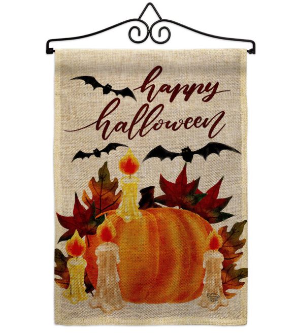 Halloween Candlestick - Halloween Fall Vertical Impressions Decorative Flags HG192667 Made In USA - Image 19
