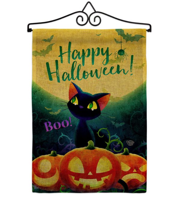 Cute Black Cat - Halloween Fall Vertical Impressions Decorative Flags HG192668 Made In USA - Image 19