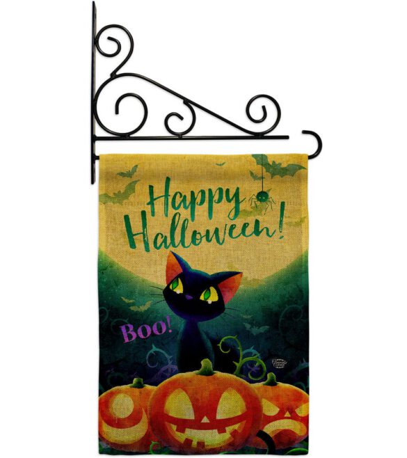 Cute Black Cat - Halloween Fall Vertical Impressions Decorative Flags HG192668 Made In USA - Image 20