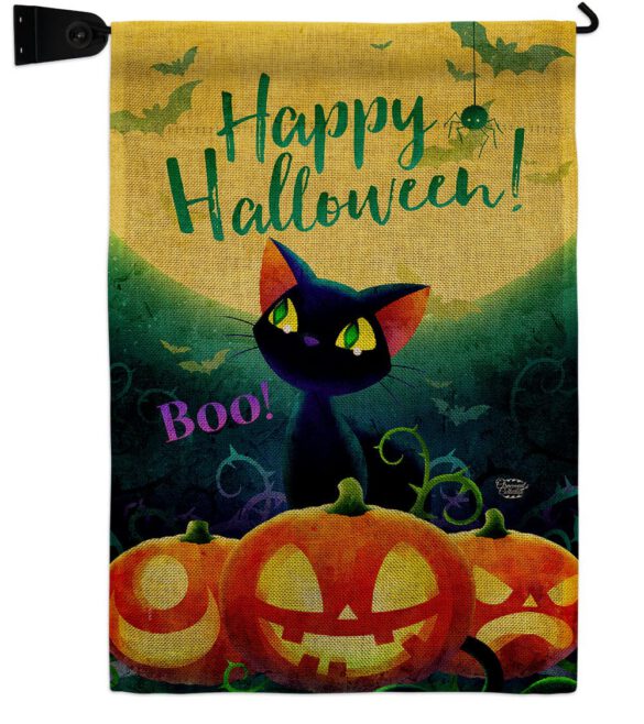Cute Black Cat - Halloween Fall Vertical Impressions Decorative Flags HG192668 Made In USA - Image 21