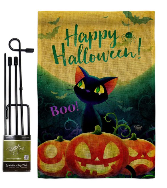 Cute Black Cat - Halloween Fall Vertical Impressions Decorative Flags HG192668 Made In USA - Image 16