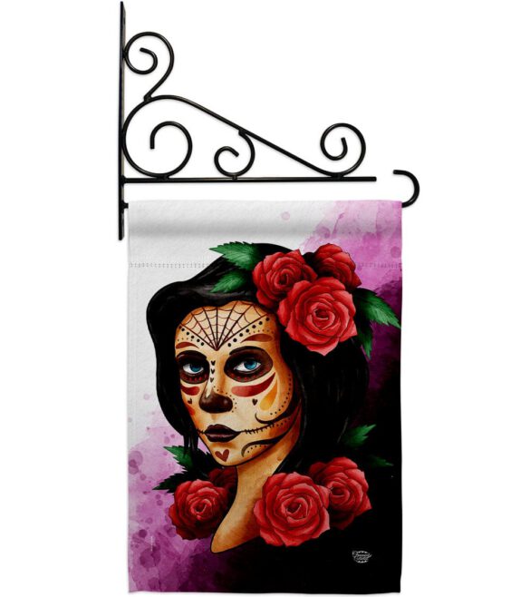 Elegant Skull - Halloween Fall Vertical Impressions Decorative Flags HG192715 Made In USA - Image 8