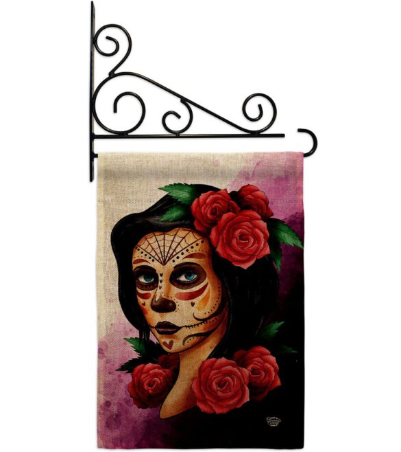 Elegant Skull - Halloween Fall Vertical Impressions Decorative Flags HG192715 Made In USA - Image 20