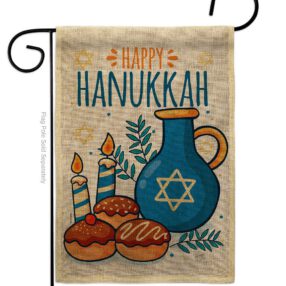 Garden Flag Hanukkah G114240 B
