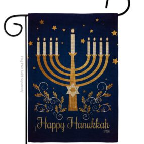 Garden Flag Hanukkah G137324 B