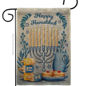 Garden Flag Hanukkah G137326 B