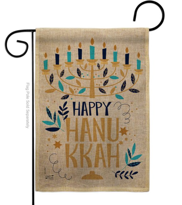 Happy Hanukkah - Hanukkah Winter Vertical Impressions Decorative Flags HG137328 Made In USA - Image 11