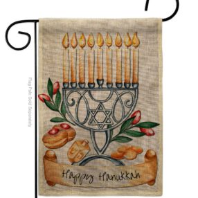 Garden Flag Hanukkah G192316 B