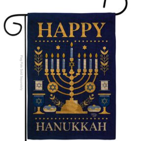Garden Flag Hanukkah G192317 B