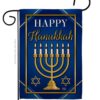 Happy Hanukkah - Hanukkah Winter Vertical Impressions Decorative Flags HG192319 Made In USA