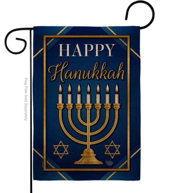 Happy Hanukkah - Hanukkah Winter Vertical Impressions Decorative Flags HG192319 Made In USA - Image 11