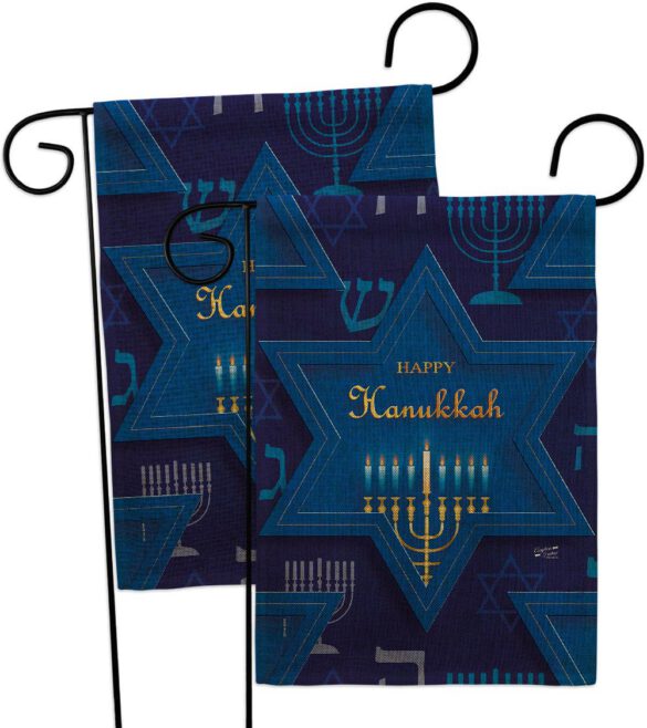 Holiday Hanukkah - Hanukkah Winter Vertical Impressions Decorative Flags HG130431 Made In USA - Image 32