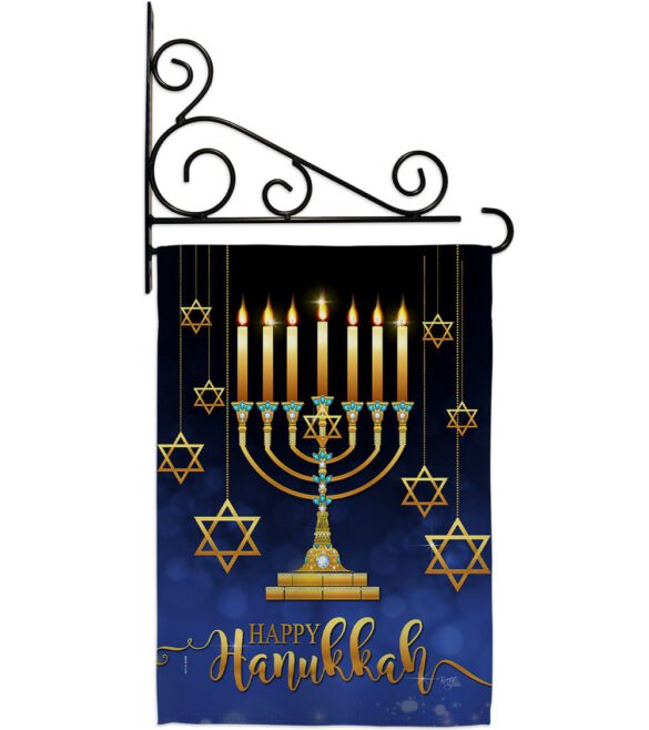 Happy Hanukkah - Hanukkah Winter Vertical Impressions Decorative Flags HG114227 Made In USA - Image 8