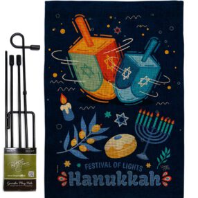 Garden Flag Hanukkah GS114228 B
