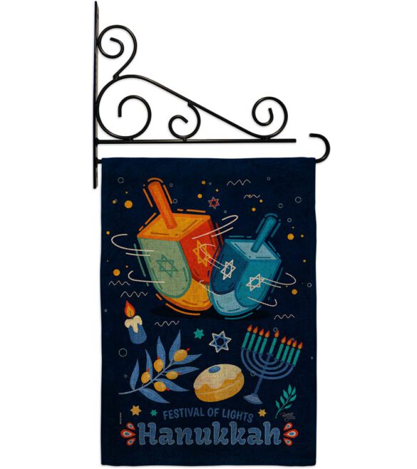 Festival Of Lights - Hanukkah Winter Vertical Impressions Decorative Flags HG114228 Made In USA - Image 14