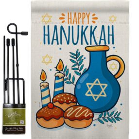 Garden Flag Hanukkah GS114240