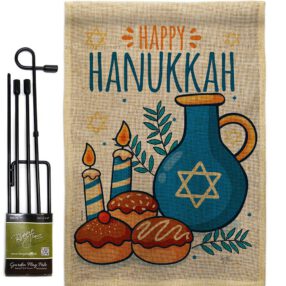 Garden Flag Hanukkah GS114240 B