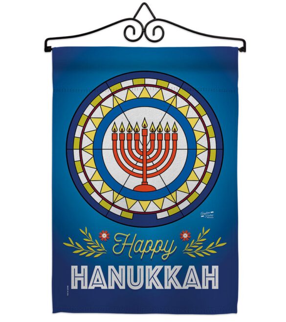 Celebratory Hanukkah - Hanukkah Winter Vertical Impressions Decorative Flags HG130430 Made In USA - Image 16