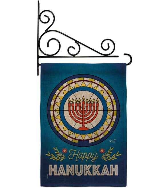 Celebratory Hanukkah - Hanukkah Winter Vertical Impressions Decorative Flags HG130430 Made In USA - Image 38